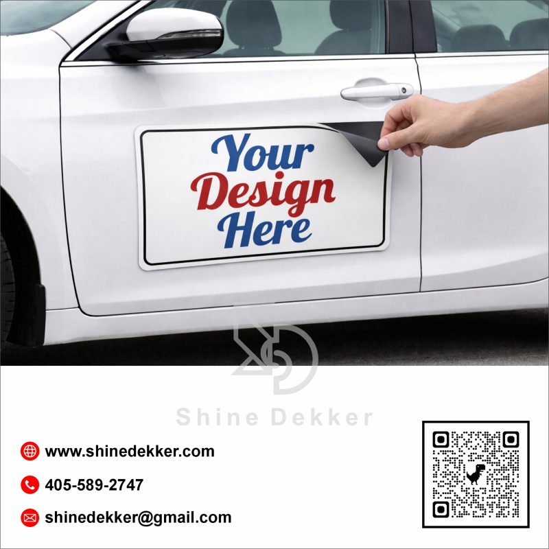 car sign 1 Car Magnets Set of 2